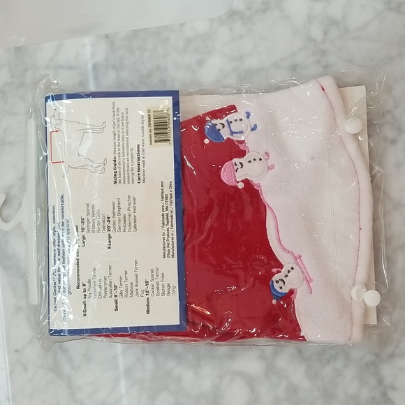 NWT Hooded Fleece Snowman Jacket for K9 X-Small - Picture 5 of 12